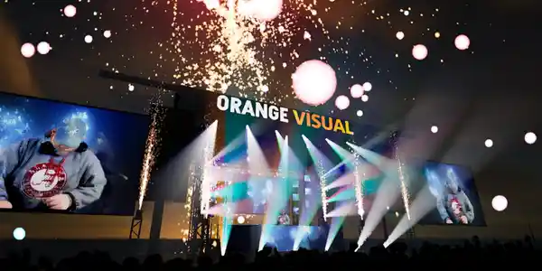 Lighting effect in Orange Visuals